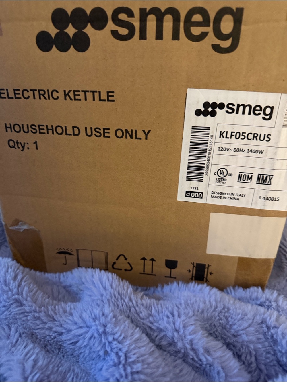 Smeg Electric Kettle in Light Purple - KLF05CRUS